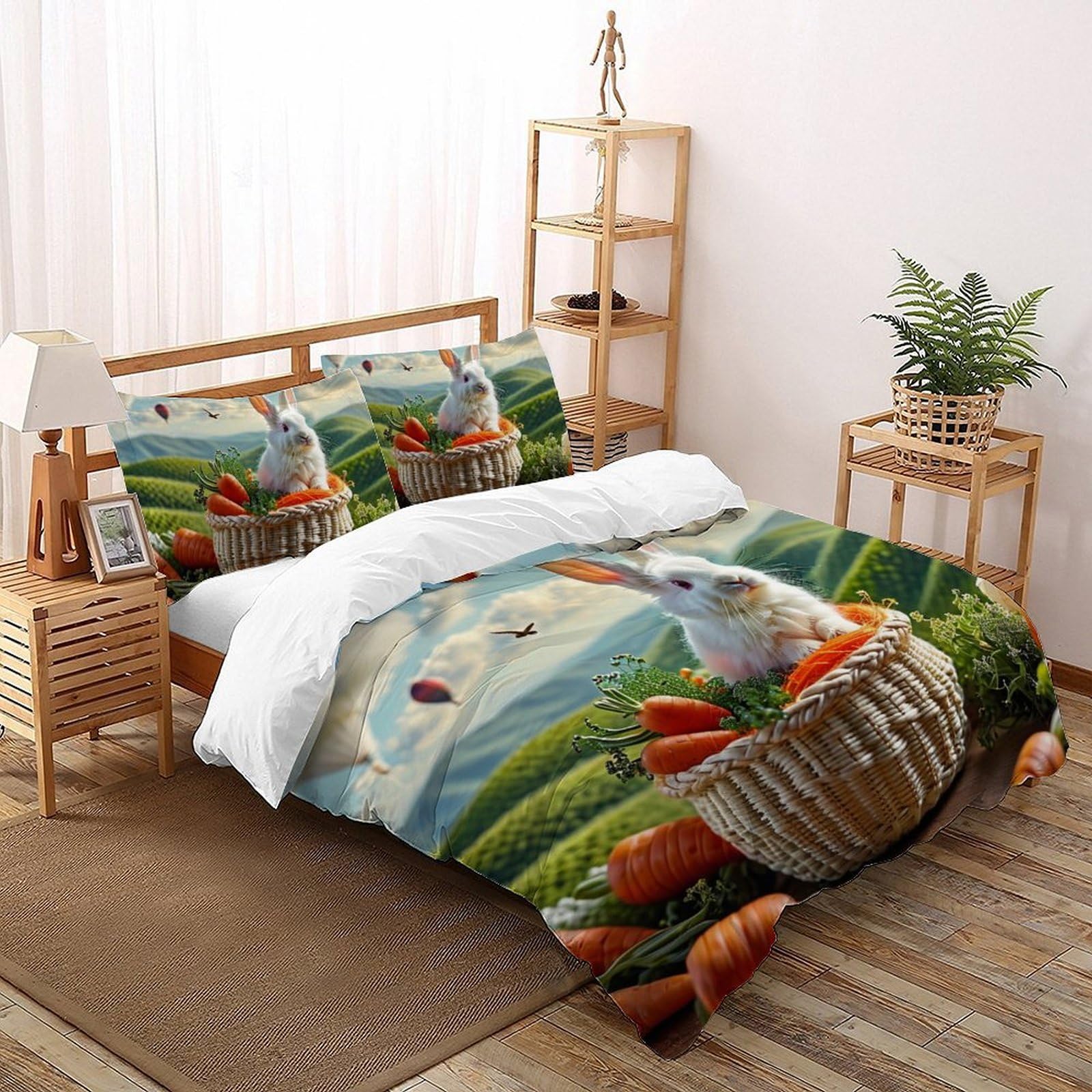 Housse de couette 3D enfants 220x240 cm avec sa taie d'oreiller lit king size