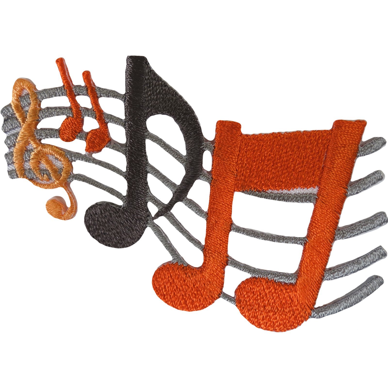 Toppe Ricamate A Forma Di Note Musicali - Termoadesive O