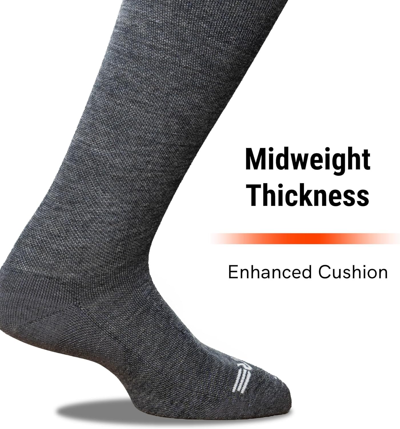 Pure Athlete Alpaca Ski Socks - Premium USA Made Genuine Alpaca Wool Padded Winter Skiing Snowboard Socks for Men and Women