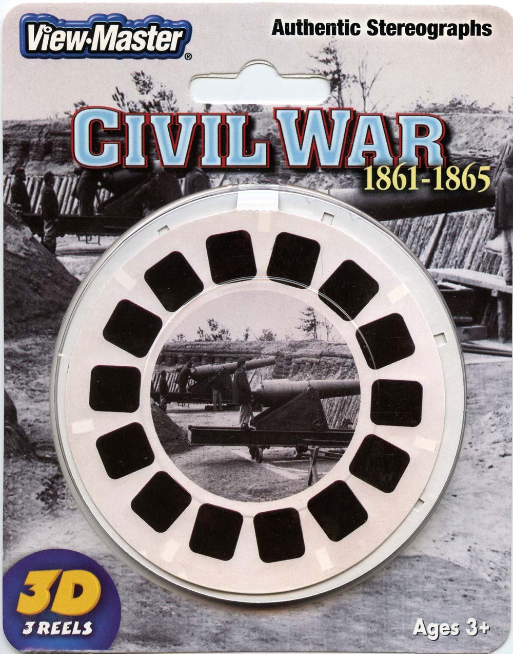 Civil War – Auténticos estereogramas 1861-1865 – Classic ViewMaster 3 carretes en la tarjeta – Nuevo