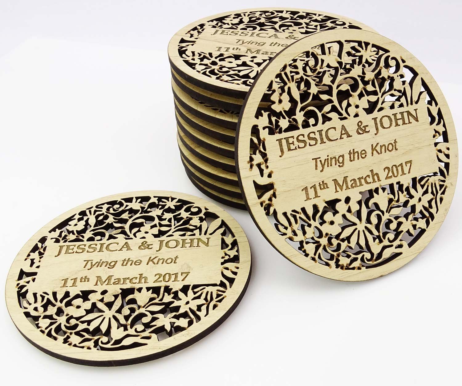 Rustikale Hochzeit Abwehr das Holz Magnet 30 Individuelle Gravur Holz Magnet Personalisierte Geschenke