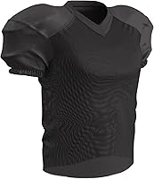 CHAMPRO Men's Time Out Football Practice Jersey - Stretch Poly Dazzle, Durable V-Neck, 100% Polyester Training Top