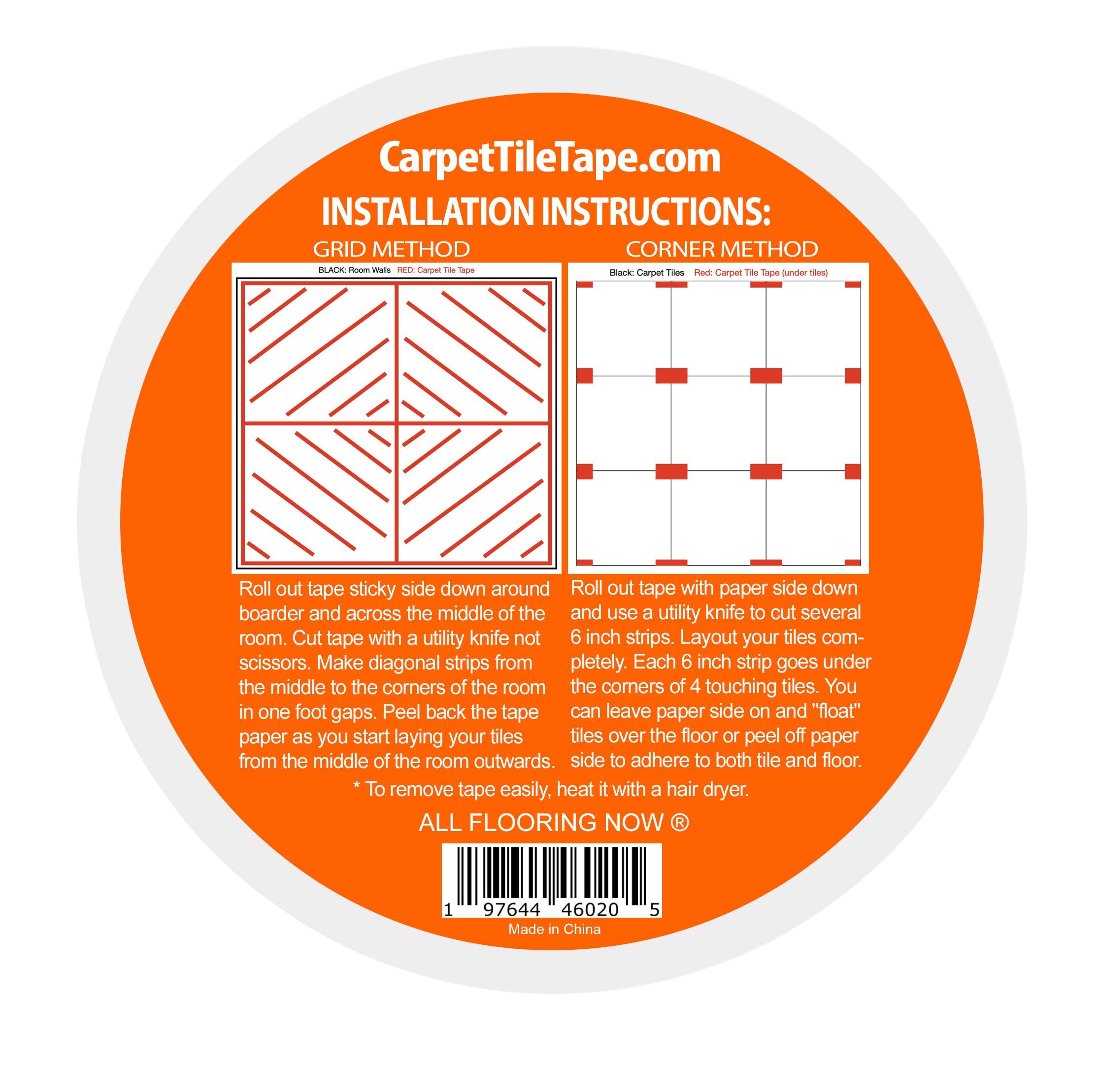Cinta adhesiva de doble cara resistente para alfombras de 2 pulgadas x 90 pies (paquete de 6) cintas de agarre para alfombras de interior y exterior para alfombras de área en madera
