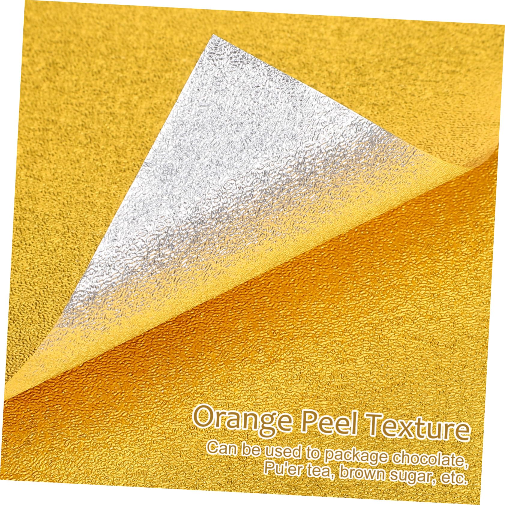 SOLUSTRE Feuilles D’Aluminium Dorées pour Chocolat et Bonbons 200 Pièces