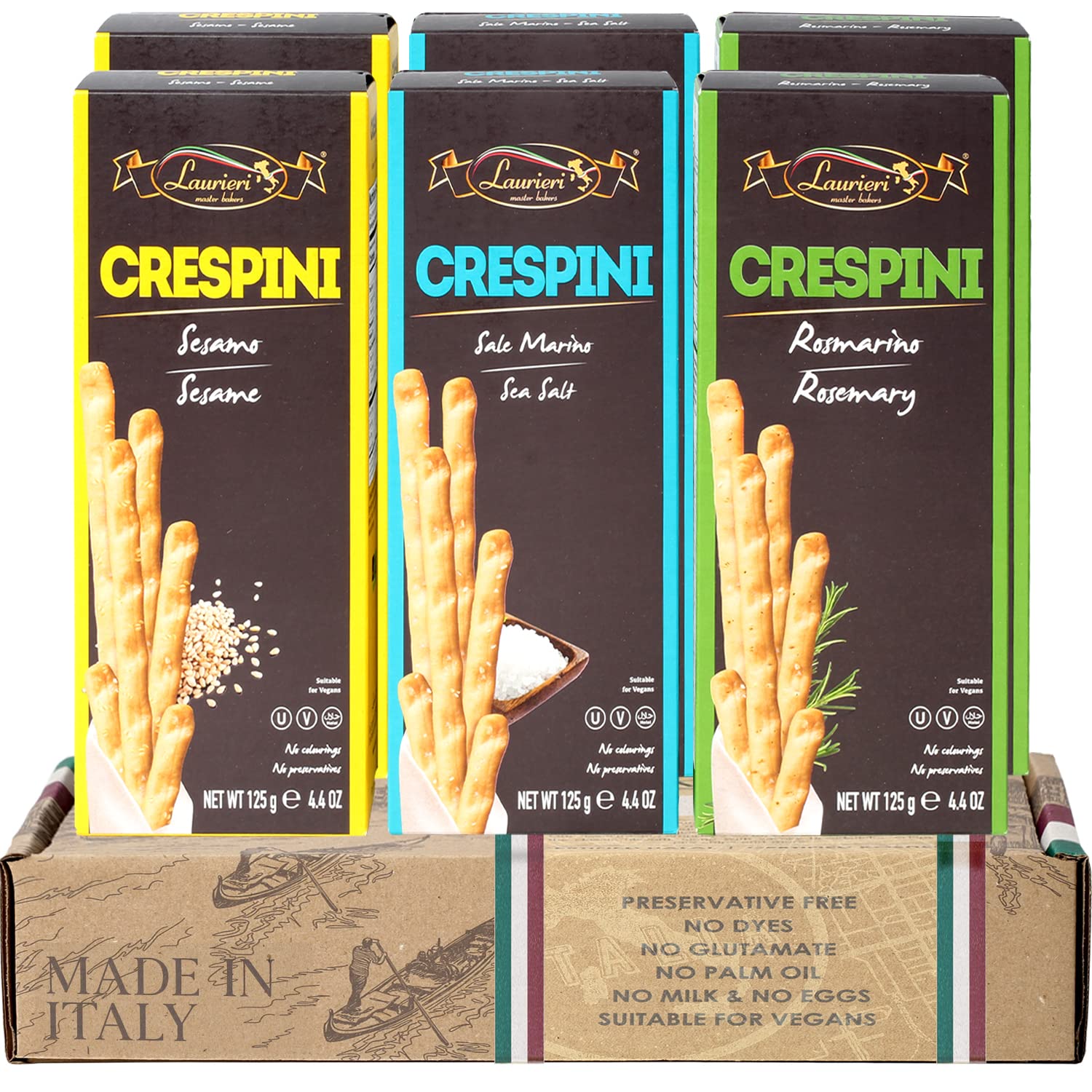 Breadsticks Variety Pack Of 6 Breadstick Crackers