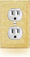 Vista 17 de Gaocai 1 pieza Placas de pared con diamantes de imitación brillantes Cubierta de interruptor de luz Placa decorativa de pared con palanca única