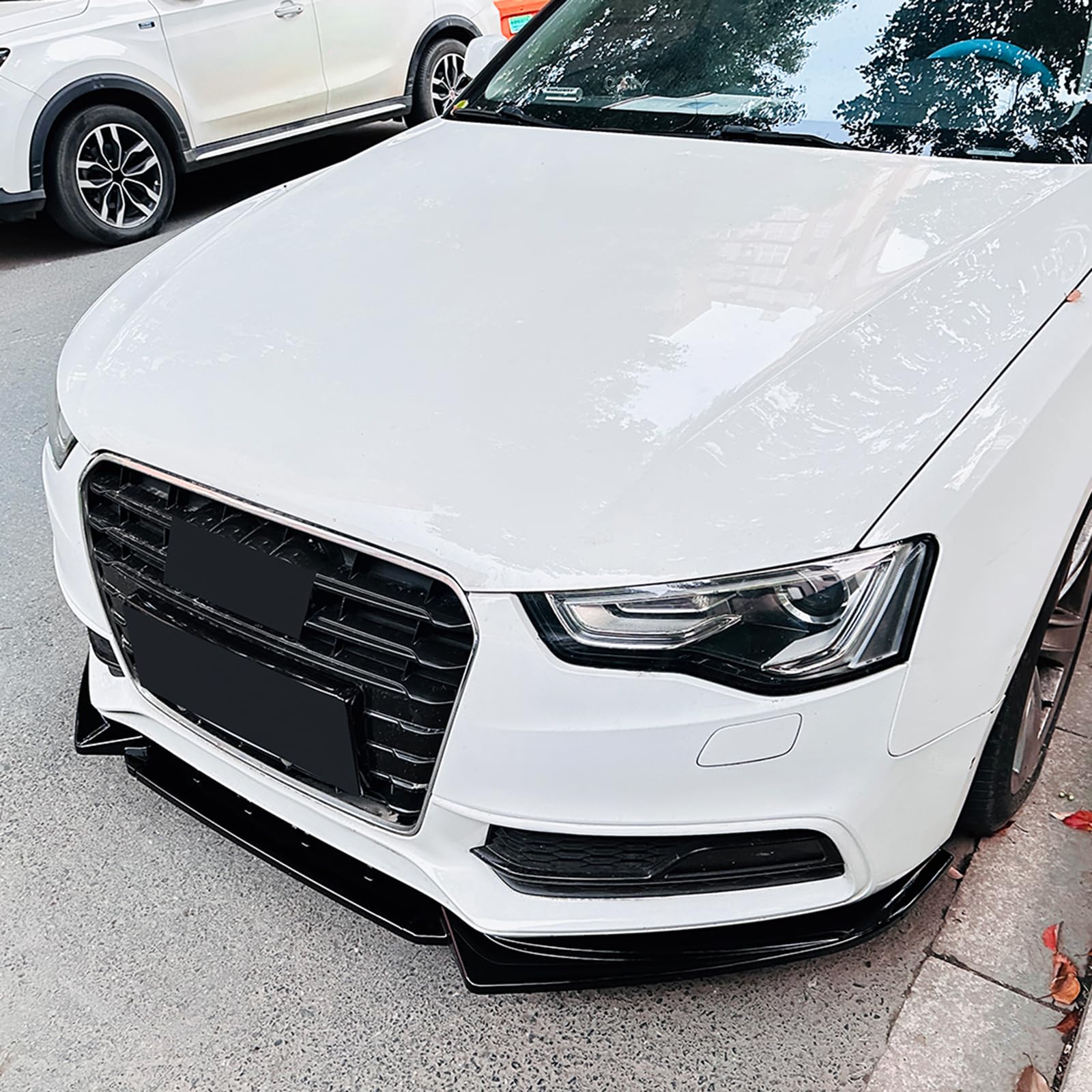 Auto Frontstoßstange Spoiler Lippe Für Audi A5 S5 8T Sline 2012-2017 2013 Schwarz
