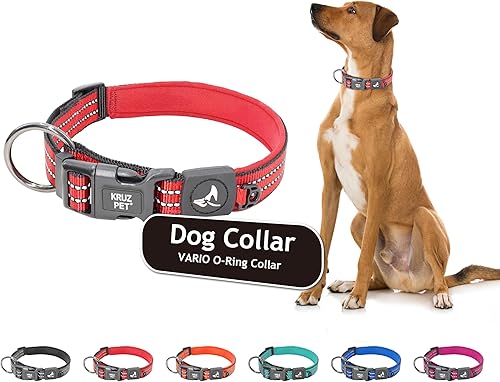 Kruz PET KZV006-03M Collar de perro reflectante para perros pequeños, medianos y grandes