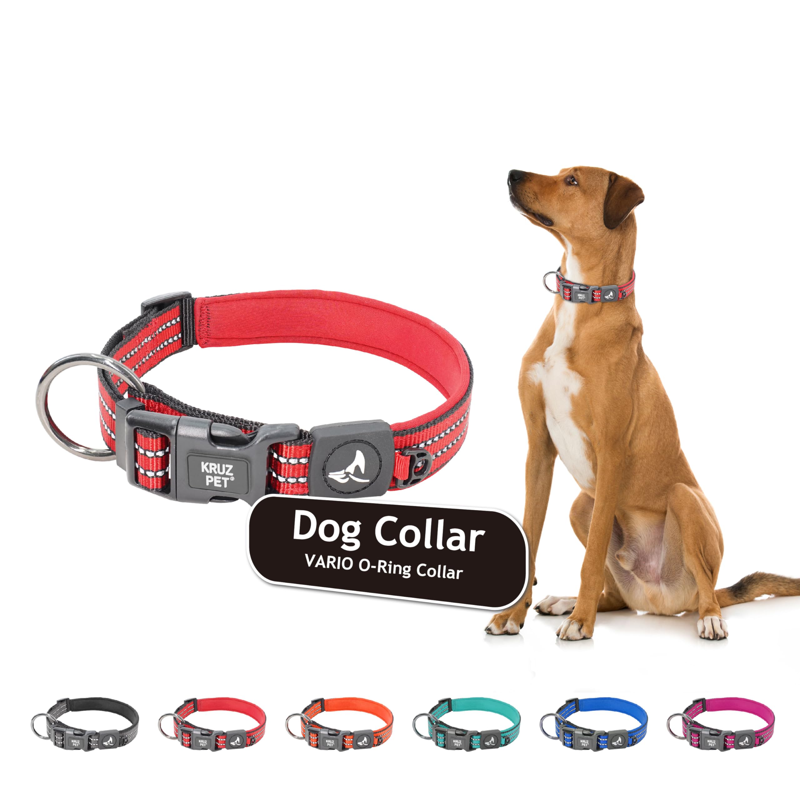 Kruz PET Gola redonda resistente em neoprene macioKRUZ PET Large