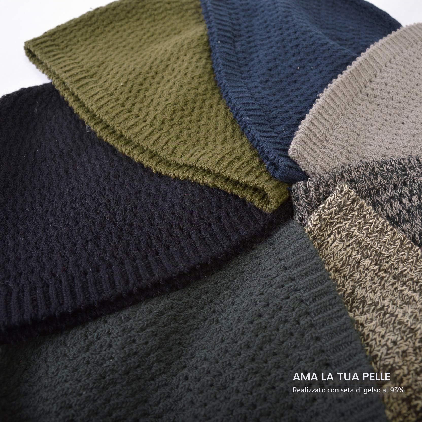 CHARM Cappellino Uomo e Donna da Seta Fatto A Mano in Giappone | Cappello Uncinetto, Skull Cap, Berretto Cuffia, Kufi Hat