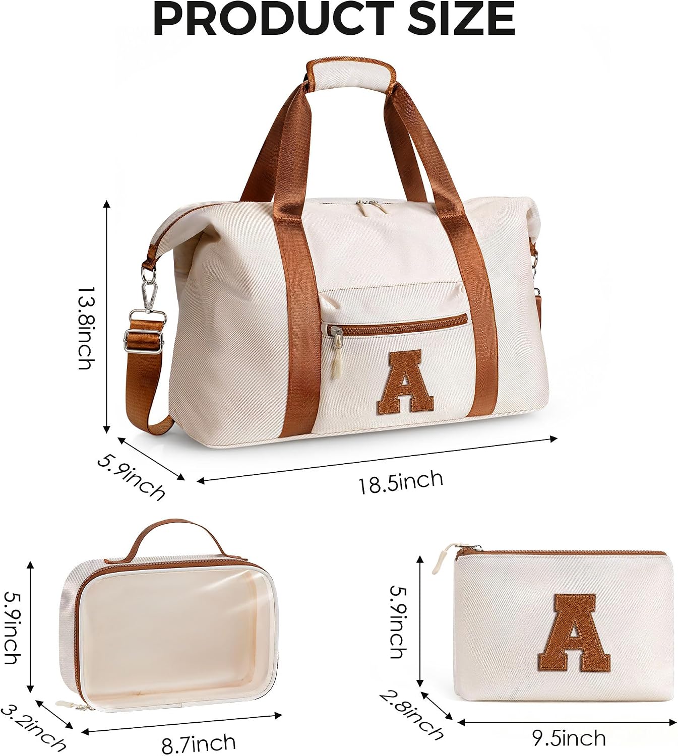 YOOLIFE Birthday Gifts for Women Girls Friends Mom Her Duffle Bag Beige J image 3