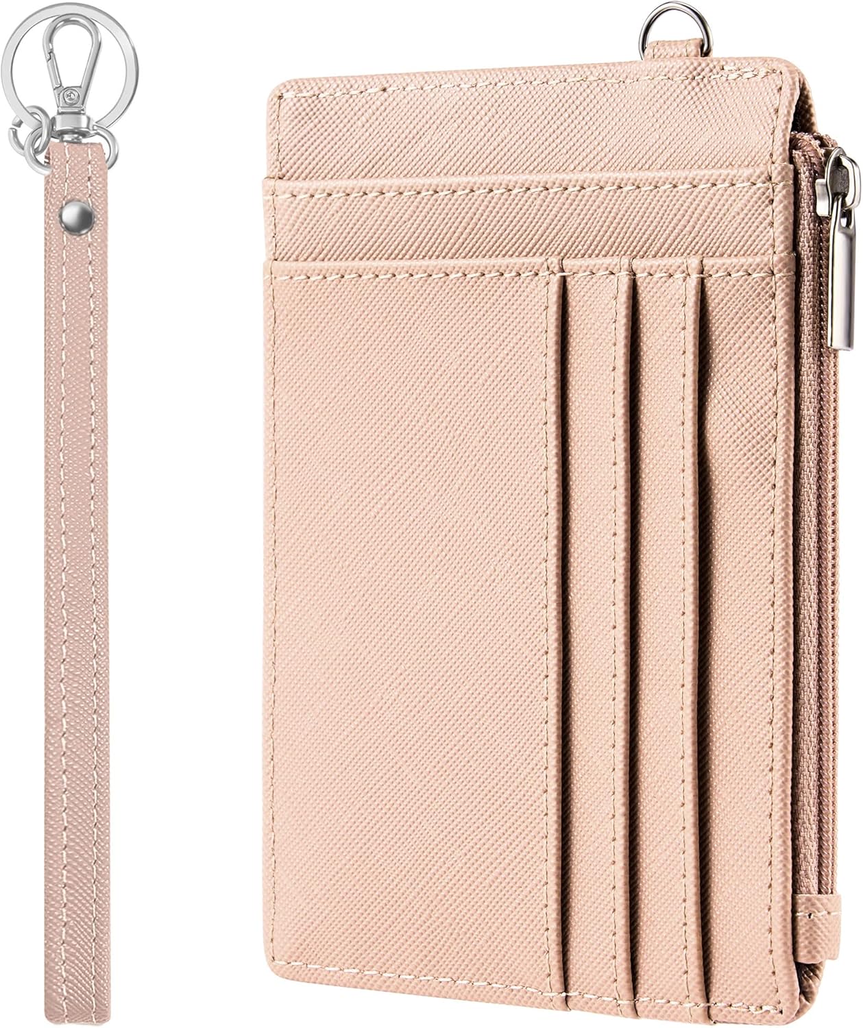 Amazon.com: SEAVILIA Small Wallet for Women Slim Wristlet Keychain ...