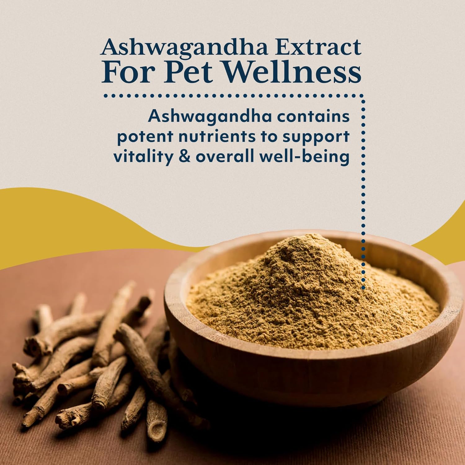 Ayush Pet Ashwagandha Drops for Dogs & Cats - Organic Liquid Ashwagandha Root Extract for Calm and Whole-Body Wellness, Adaptogenic Wellness Supplement for Pets, 100mg per Dropper - 2 fl oz