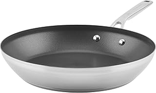 Sponsored Ad - KitchenAid 3-Ply Base Brushed Stainless Steel Nonstick Fry Pan/Skillet, 12 Inch