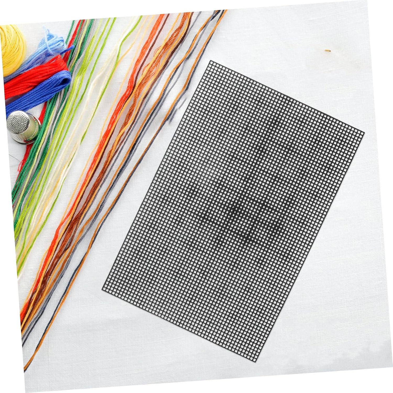 Veemoon DIY Cross Stitching Fabric Sheets 10pcs Plastic Canvas Grids for Embroidery Projects Needlework Mesh