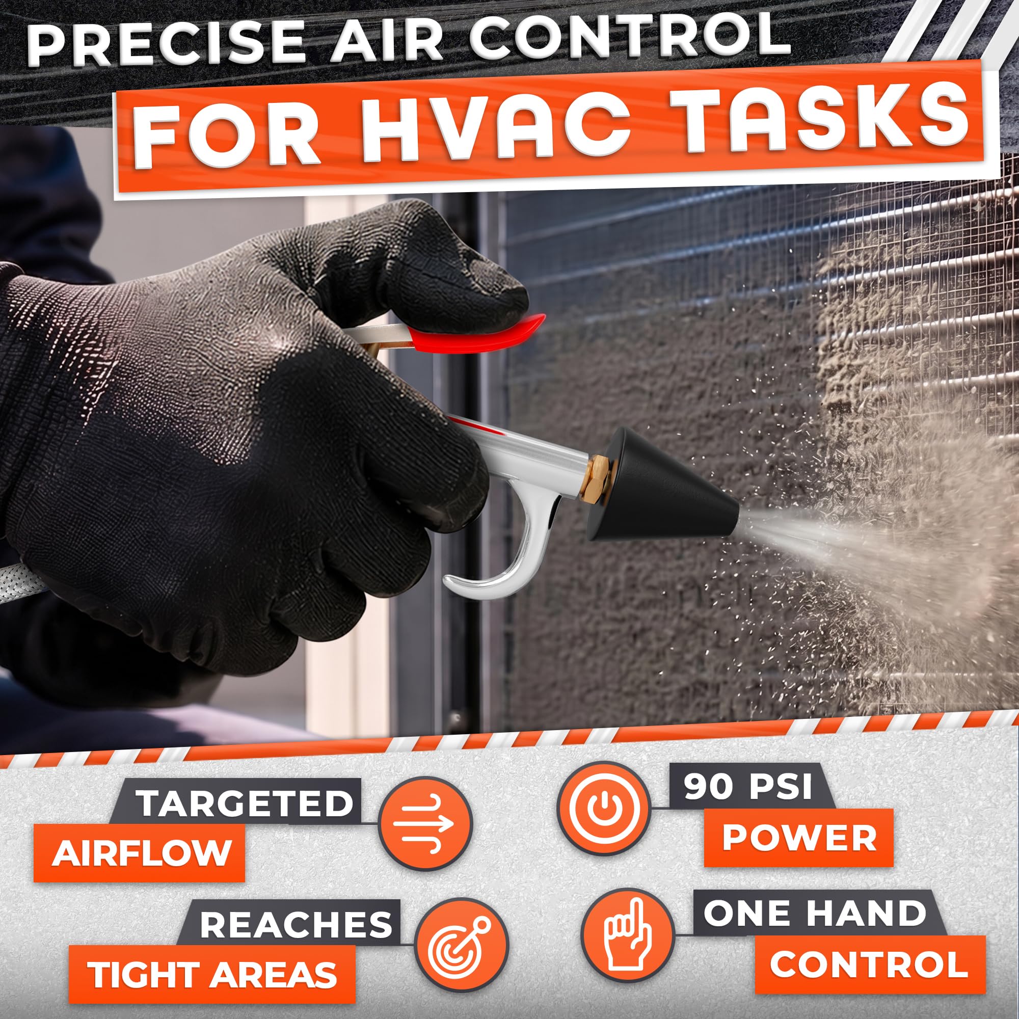 VIKROM Air Nozzle Blow Gun - Compressor Tool -4