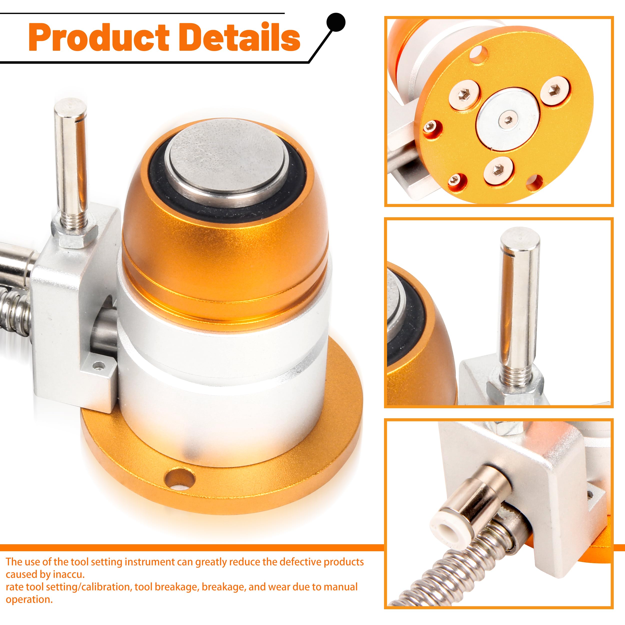Yellow Cnc Router Snapklik.com : RATTMMOTOR IP65 Yellow CNC Router Automatic Tool Sensor ...