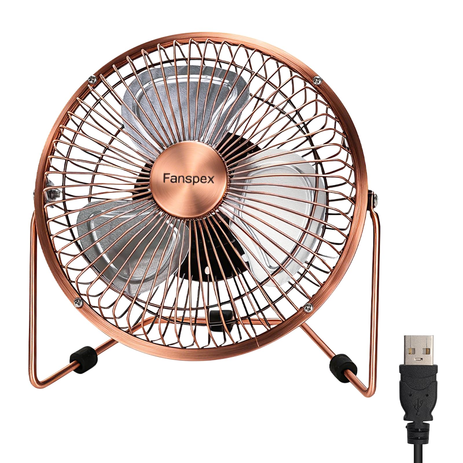 Photo 1 of Fanspex 6" USB Desk Fan, Bronze