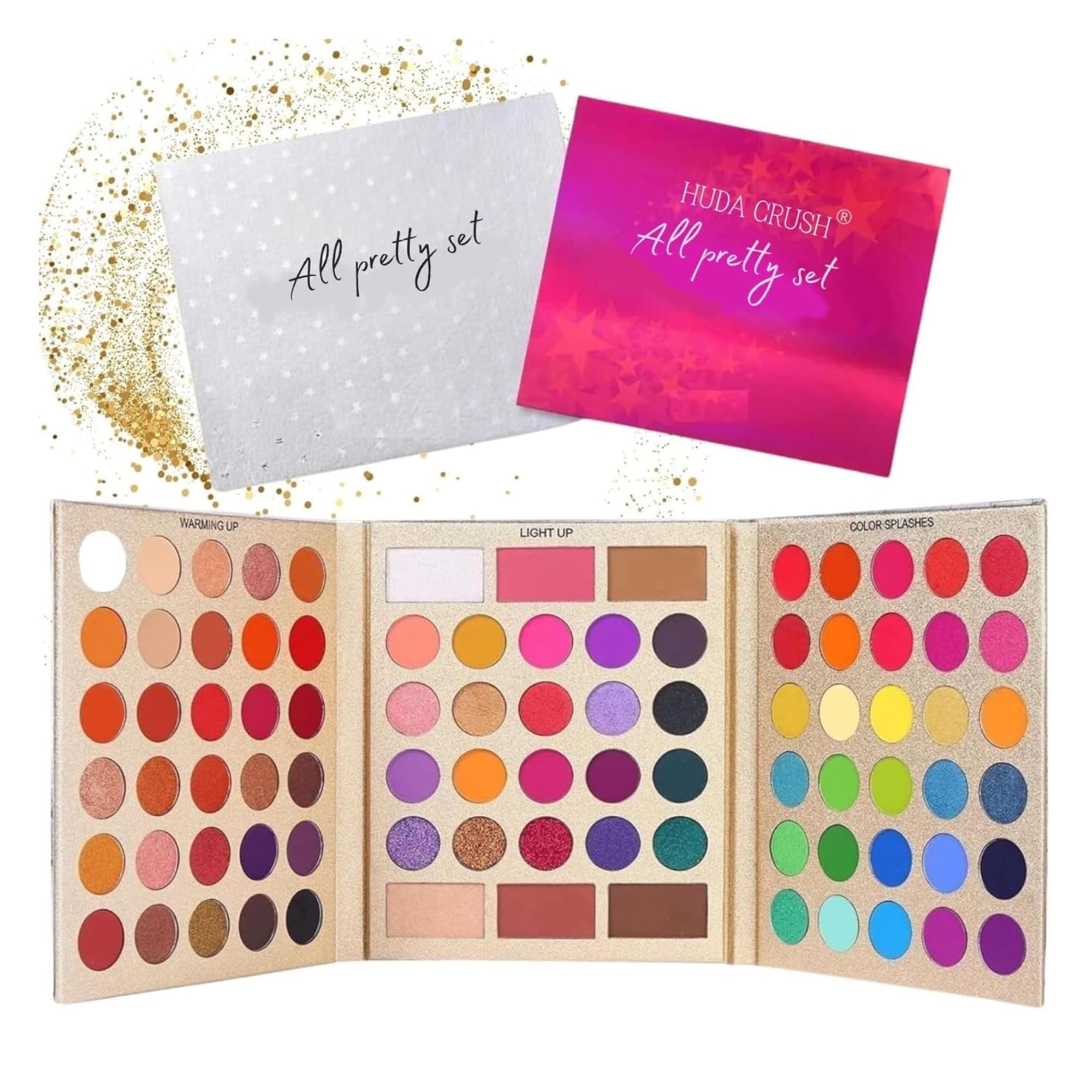Eyeshadow Palette 86 Colors Makeup Kit Matte Shimmer - All In One Eye Shadow Palette with Brush, Highlighter, Contour, Blush Set-image-6