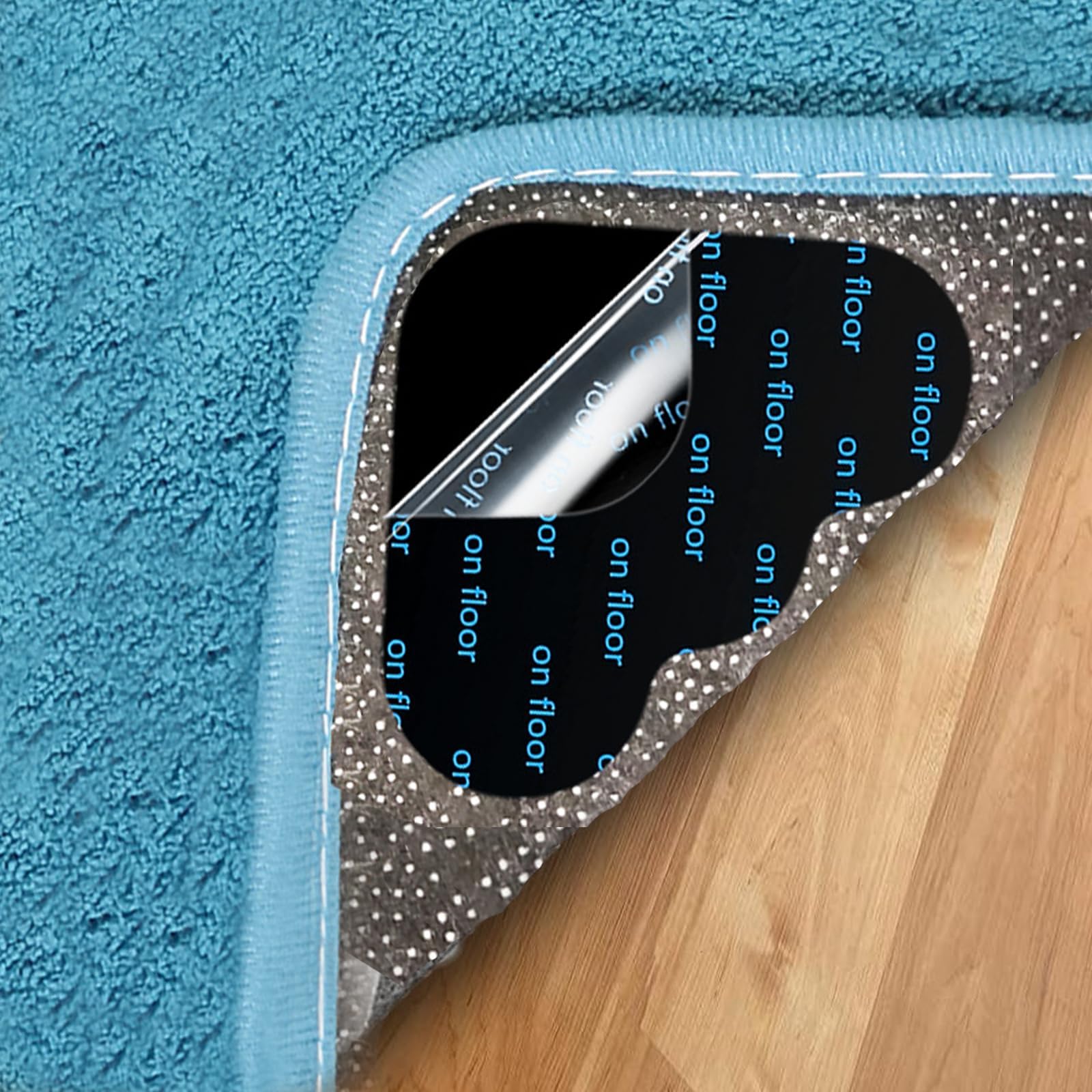 AYSKTN Pack of 12 Rug Gripper for Laminate Floor, Washable & Reusable ...