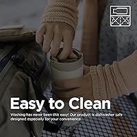 Vista 7 de Klean Kanteen TKWide - Tapa de café aislada a prueba de fugas, sin BPA, apta para lavavajillas, color gris pardo