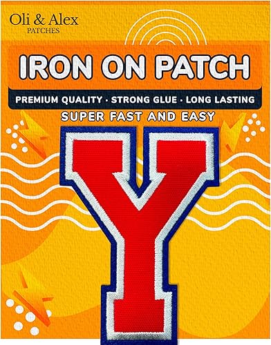 Miniatura 140 de Parches de letras termo-adhesivas de alta calidad – Lindas letras para ropa – Parche universitario para ropa – Letras bordadas de 4 1/2 parches