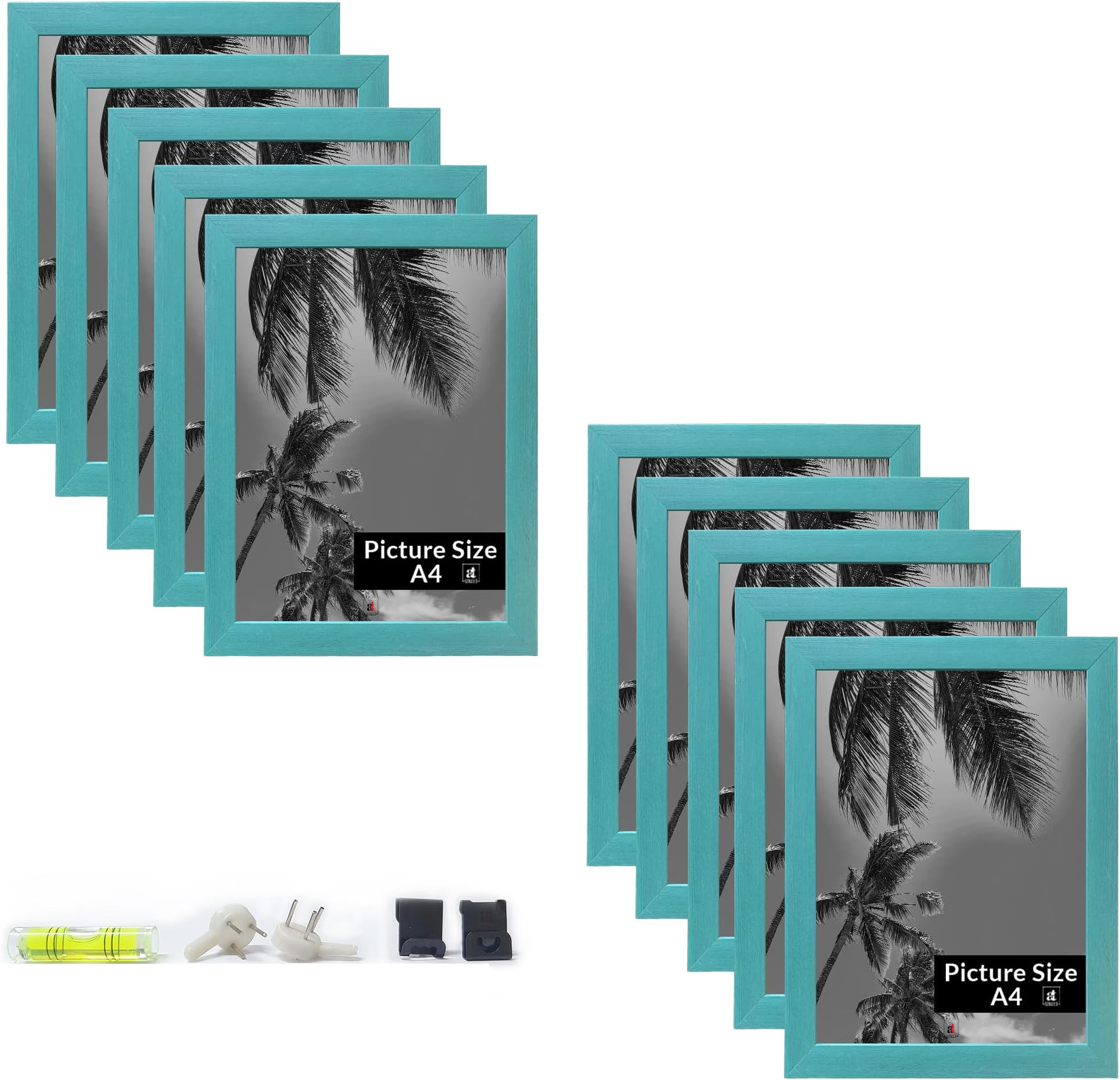 Art Street A4 Size Certificate, Document Photo frames Set Of 10 For Home Decoration, Living Room, Office Decoration (Green, Size: 8" x 12")