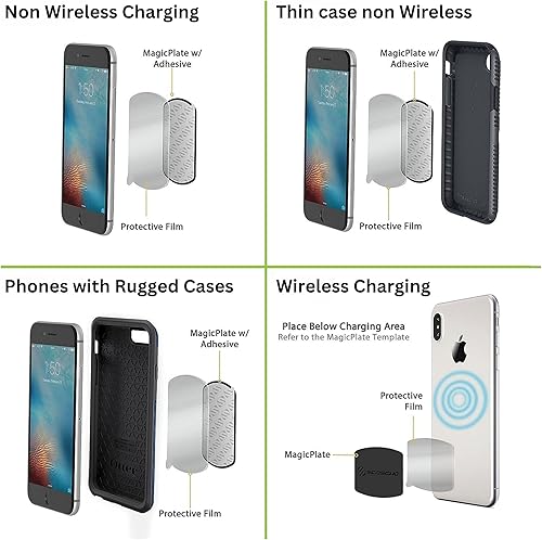 Miniatura 5 de Wireless City Soporte magnético para coche con imán súper fuerte para teléfono celular, rotación 360 universal AC Vent montaje de coche se adapta a