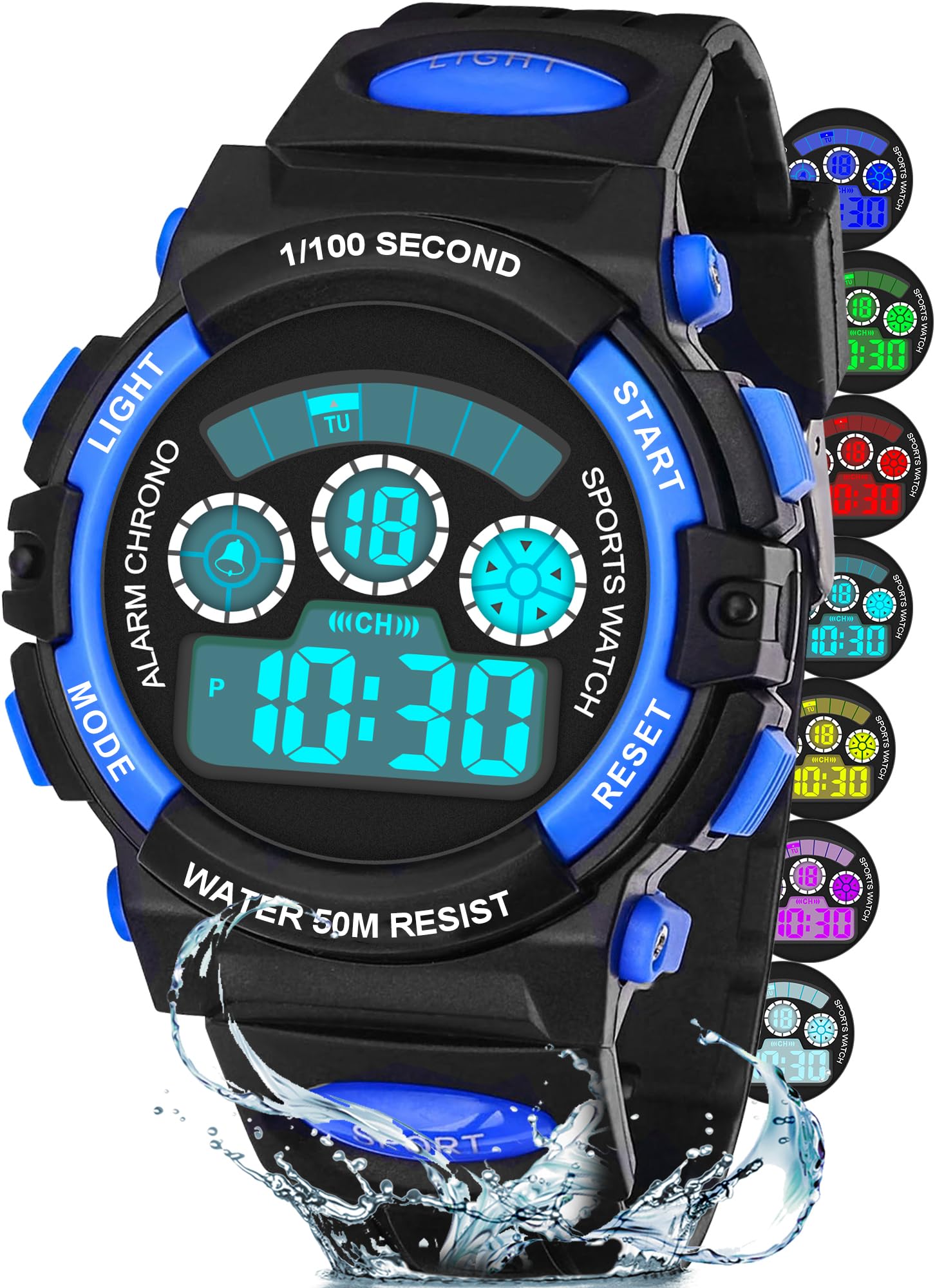 Reloj digital impermeable para niños DTKID