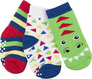 Zoocchini Zoocchini - Buddy Baby 3 Pc Socks Set - Devin Dinosaur 0-24M