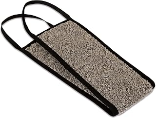 Möve Correa de Masaje para Sauna (15 x 70 cm, 60% Lino, 40% algodón), Color Natural y Negro
