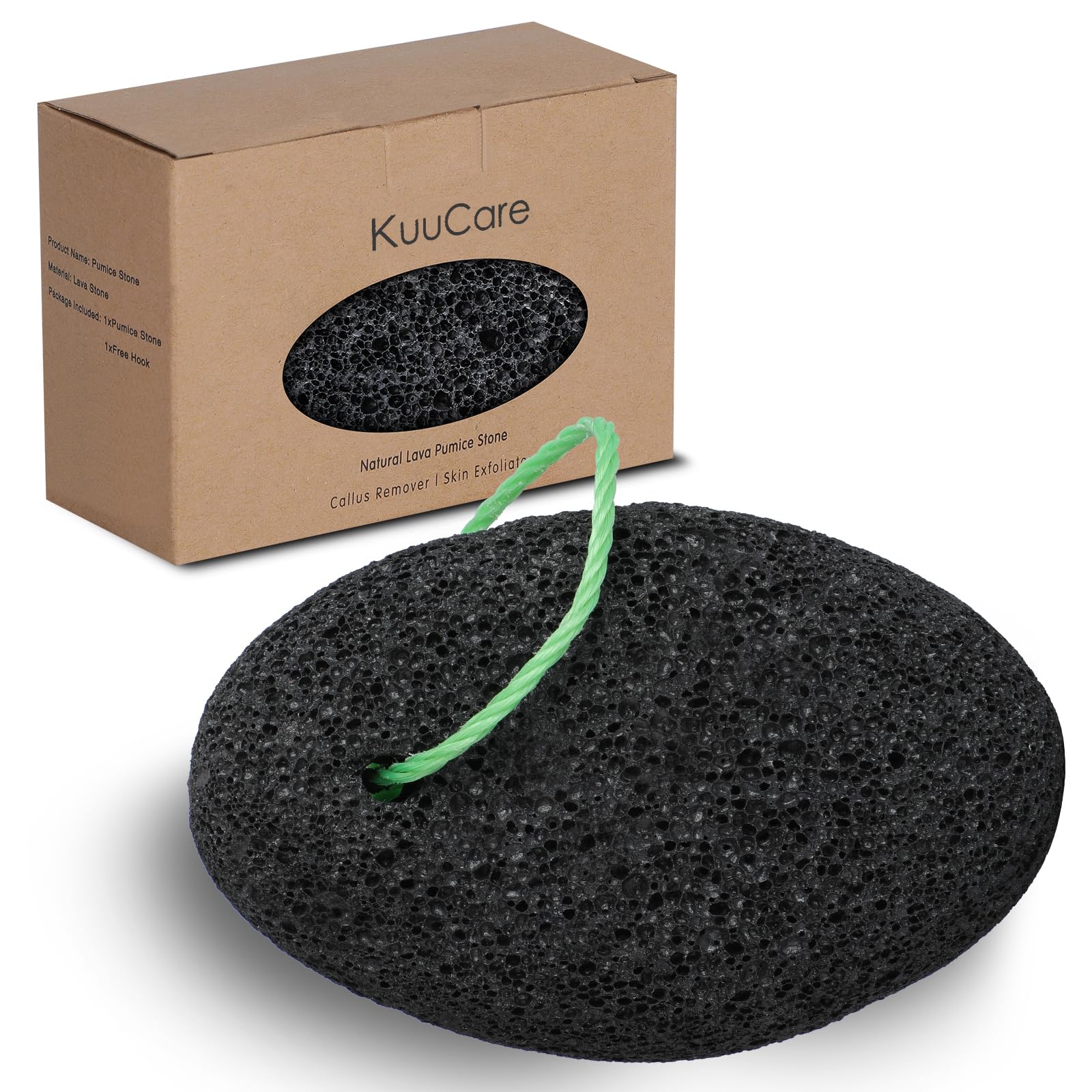 Pumice Stone for Feet, Natural Earth Lava Pumice Stone - Foot Callus Remover for Feet Heels, Pedicure Exfoliator for Dead Skin, Hard Skin and Foot Scrubber
