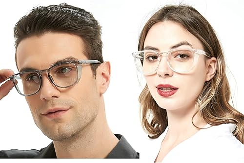 Miniatura 2 de Anteojos de seguridad para mujer, antiniebla, con bloqueo de luz azul y de rayos UV400, protección lateral, 2 unidades