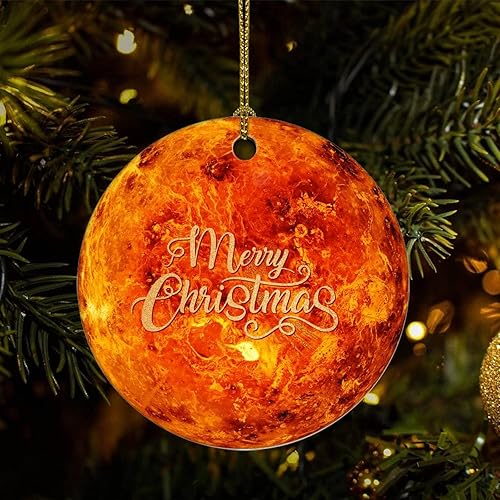Christmas Keepsake Ornaments Cosmic Galactic Planet Ceramic Ornament Gifts Ornaments Astronomy Fans Christmas Tree Hanging Ornaments Souvenir