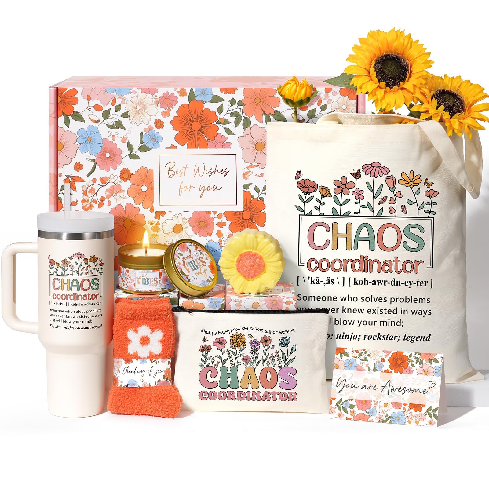 Thank You Gifts for Women, Christmas Chaos Coordinator Gifts for Coworker Employee Manager Boss Lady Teacher Nurse Coworker Appreciation Gift Birthday