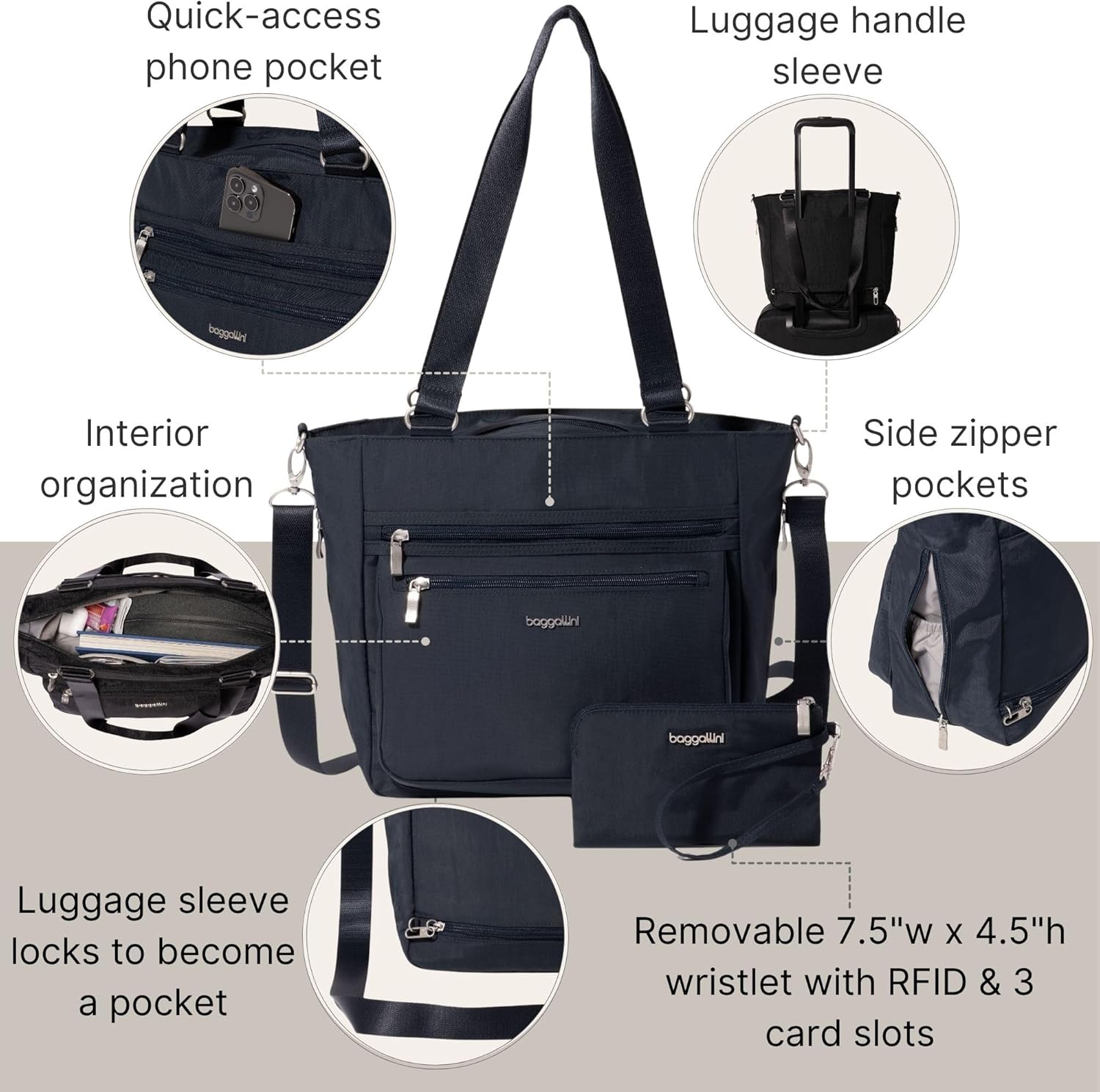 Baggallini Modern Shopper Tote