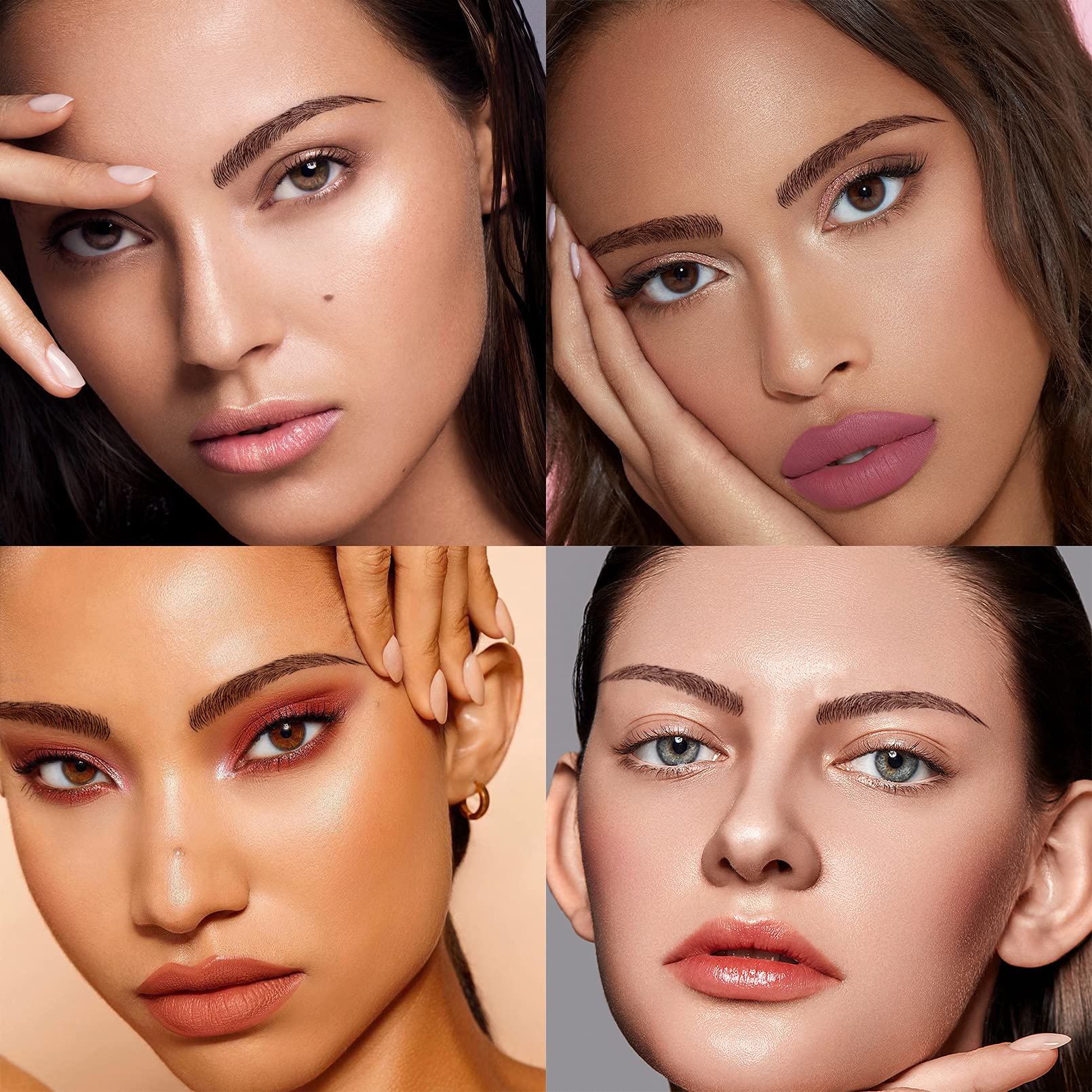 Tatuaje de cejas, 77 pares. Ceja de tatuaje auténtica 4D recién mejorada, popular calcomanía de transferencia de cejas marrón rojizo para mujeres y niñas, tamaños adecuados, impermeable y de larga 6
