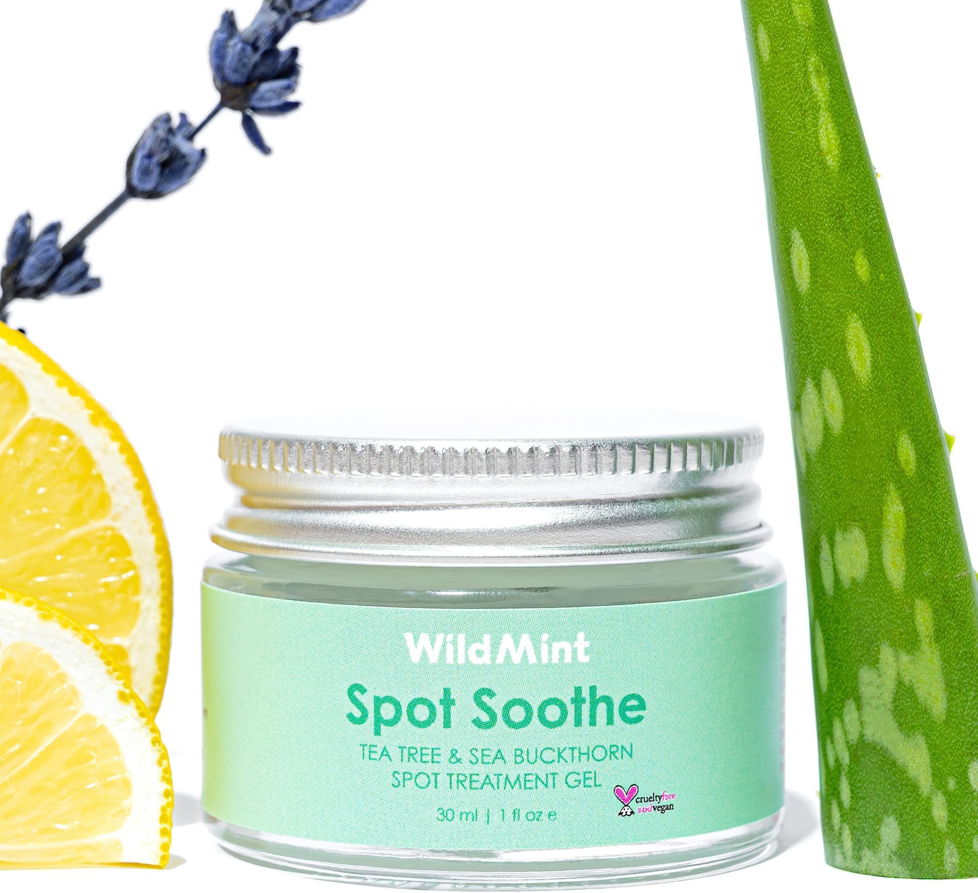 Spot Soothe Natural Spot Treatment Gel | Reduces Breakouts, Scars & Irritation | Tea Tree Healing Serum for Acne Prone Skin, Blemishes, Redness & Ingrown Hairs | Cruelty-Free UK Skincare 30ml