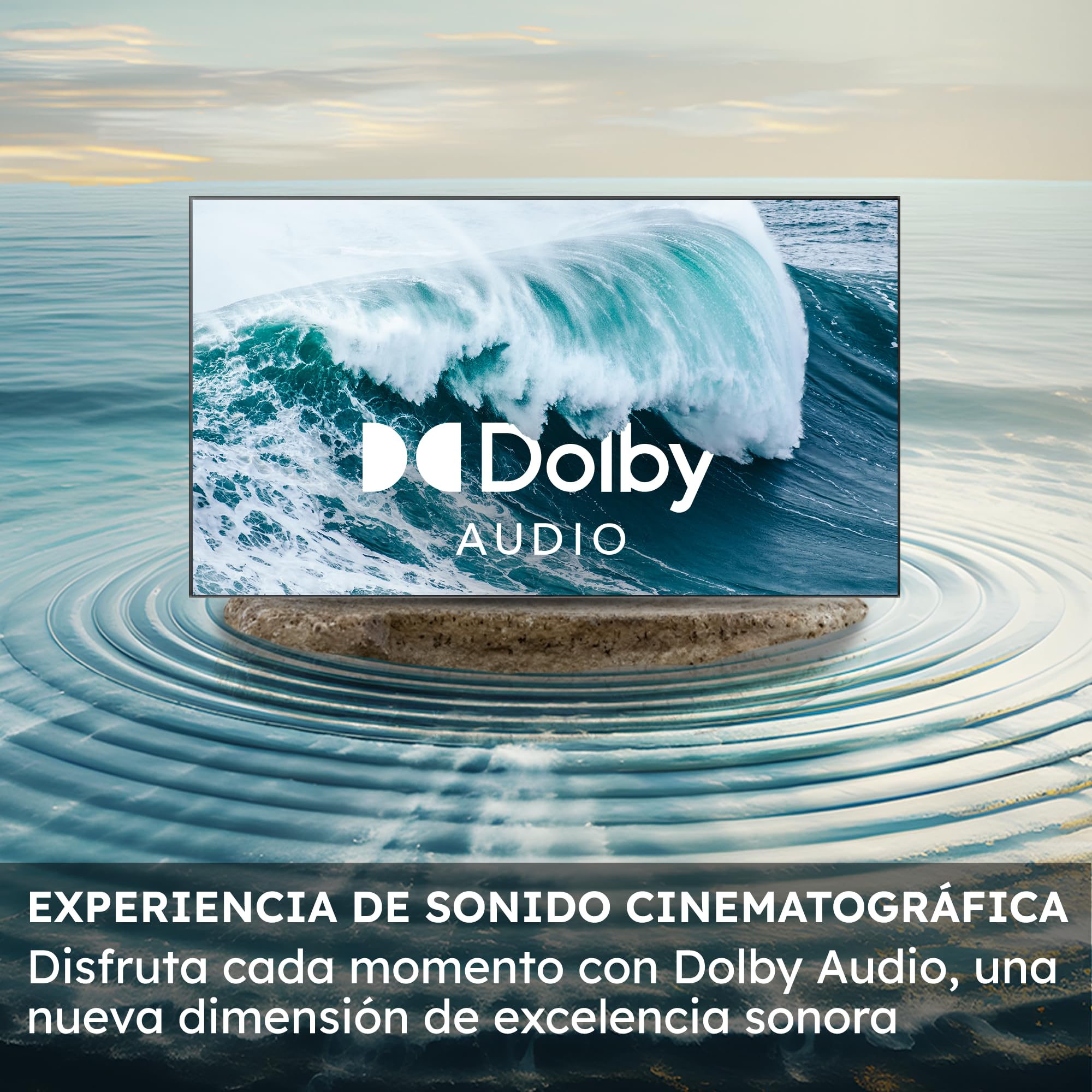 Haier QLED 4K UHD H50S81FUX - 50", Smart TV, Google TV, Dolby Audio, HDR 10, Smart Remote Control, Google Assistant, Bluetooth 5.1, 120Hz Gaming, USB 2.0, DBX TV, HDMI 2.1 x 4, Sin Marcos, 2025