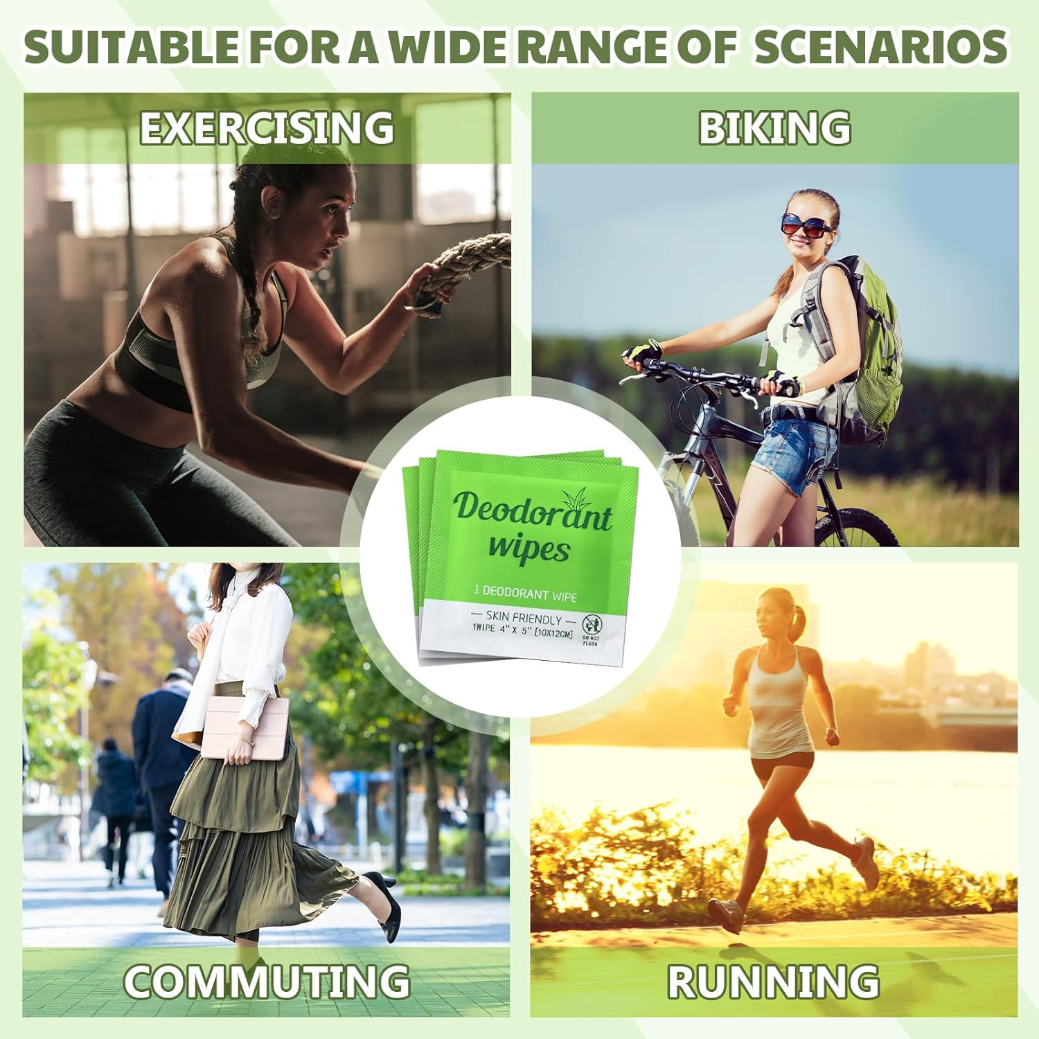 Timgle 100 Pcs Mini Travel Deodorant Wipes Individually Wrapped Armpit Antiperspirant Deodorant Sweat Body Wipes for Women Men Teens Sports Travel Clean Skin Underarm Excessive Sweating(Aloe Vera) - Image 6