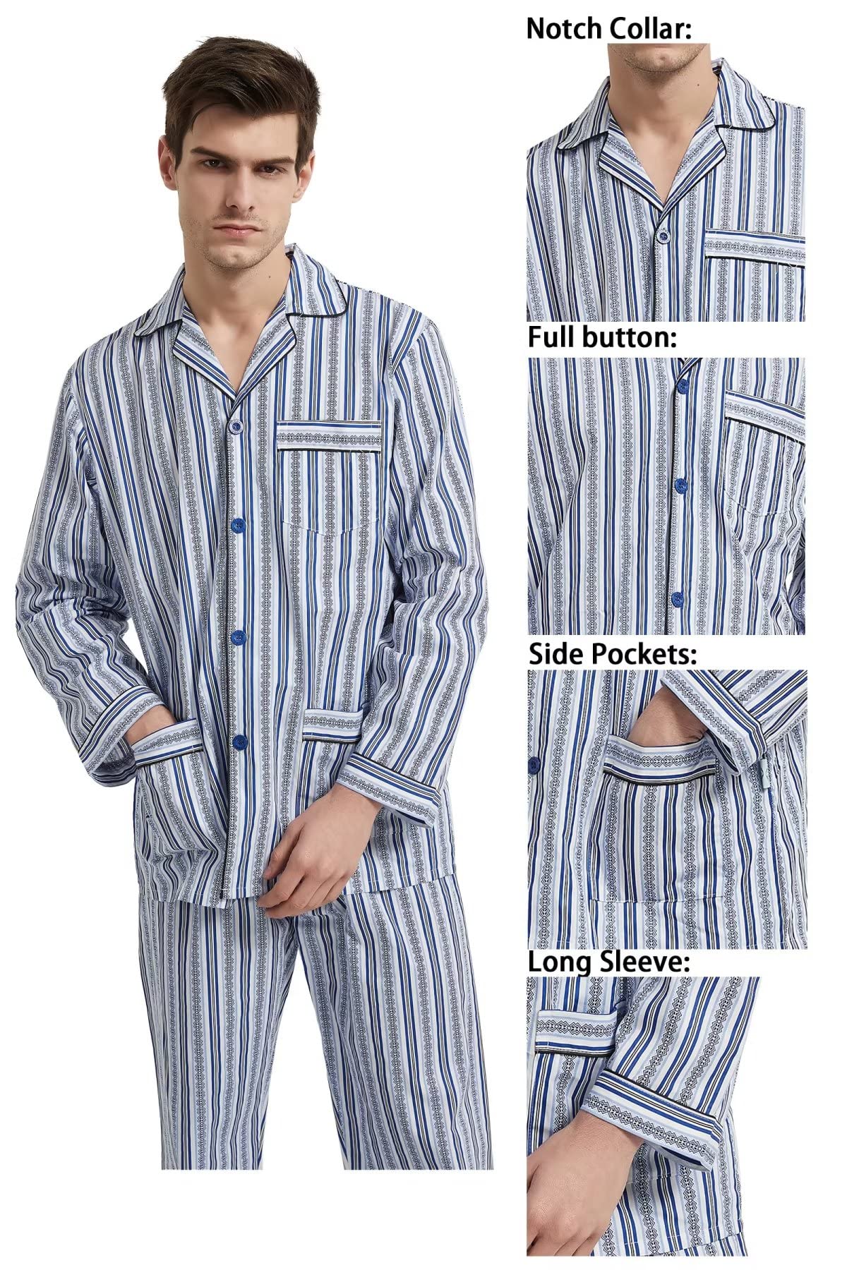 GLOBAL Ensemble de Pijama Homme