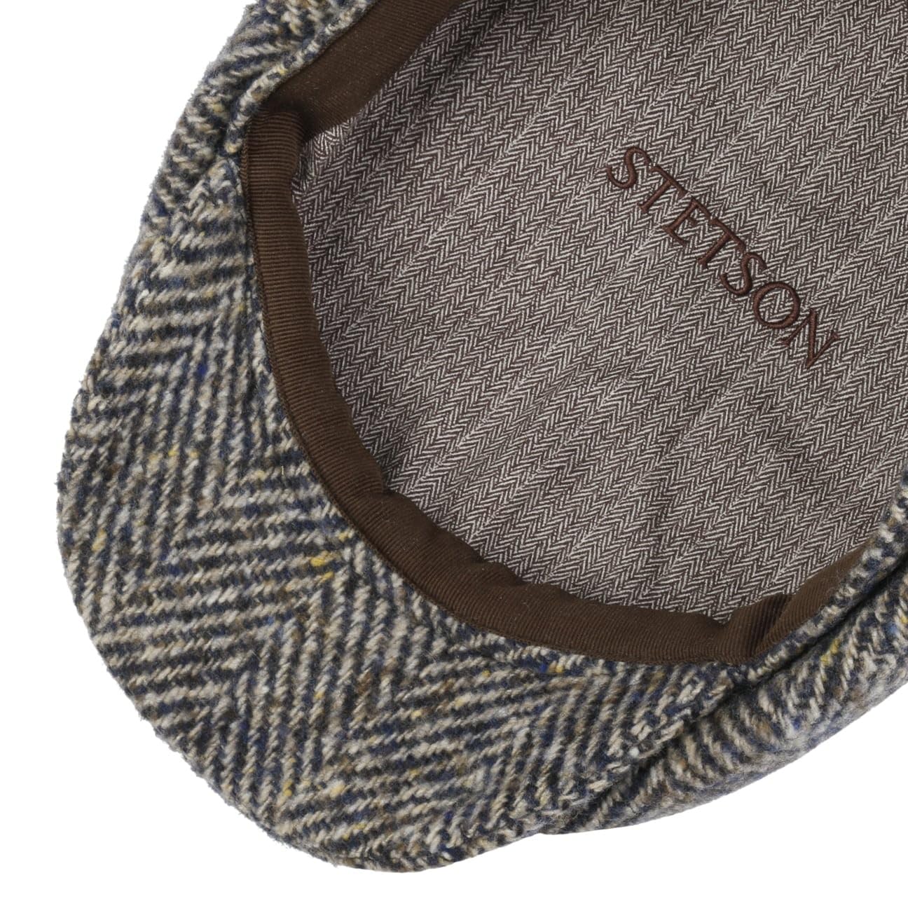 Stetson Hatteras Schildmütze Damen Herren 100% Schurwolle Flatcap mit Baumwollfutter Herbst Winter