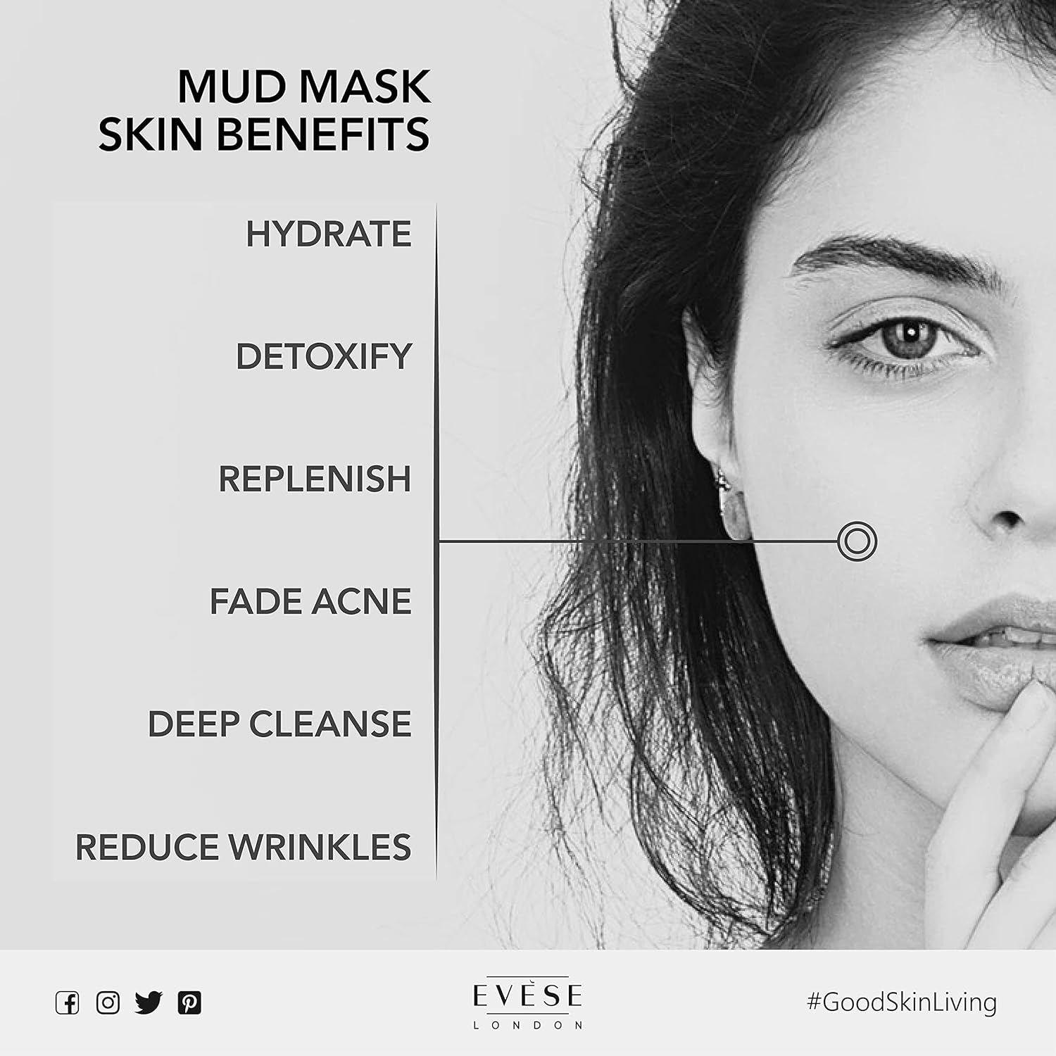 Evese London Anti Ageing Mud Mask Si’Nekra Luxury Collagen