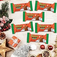 Vista 5 de REESE'S- Árboles de mantequilla de maní con chocolate con leche, paquetes de dulces de Navidad, 1.2 onzas (6 unidades)