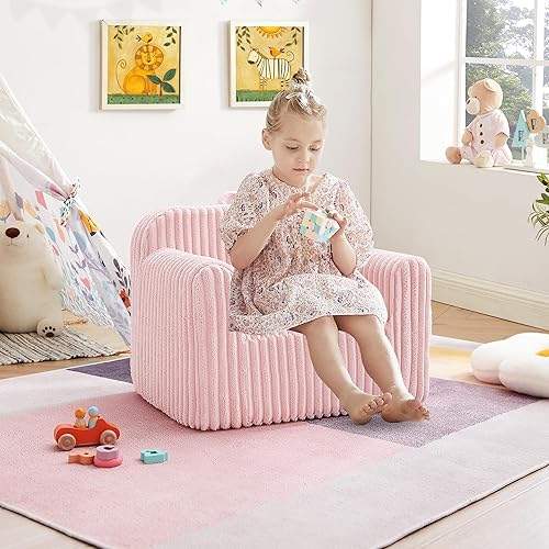 Miniatura 2 de Ulax furniture Sofás convertibles para niños, sofá abatible para niños, 2 en 1 a sillón (rosa)