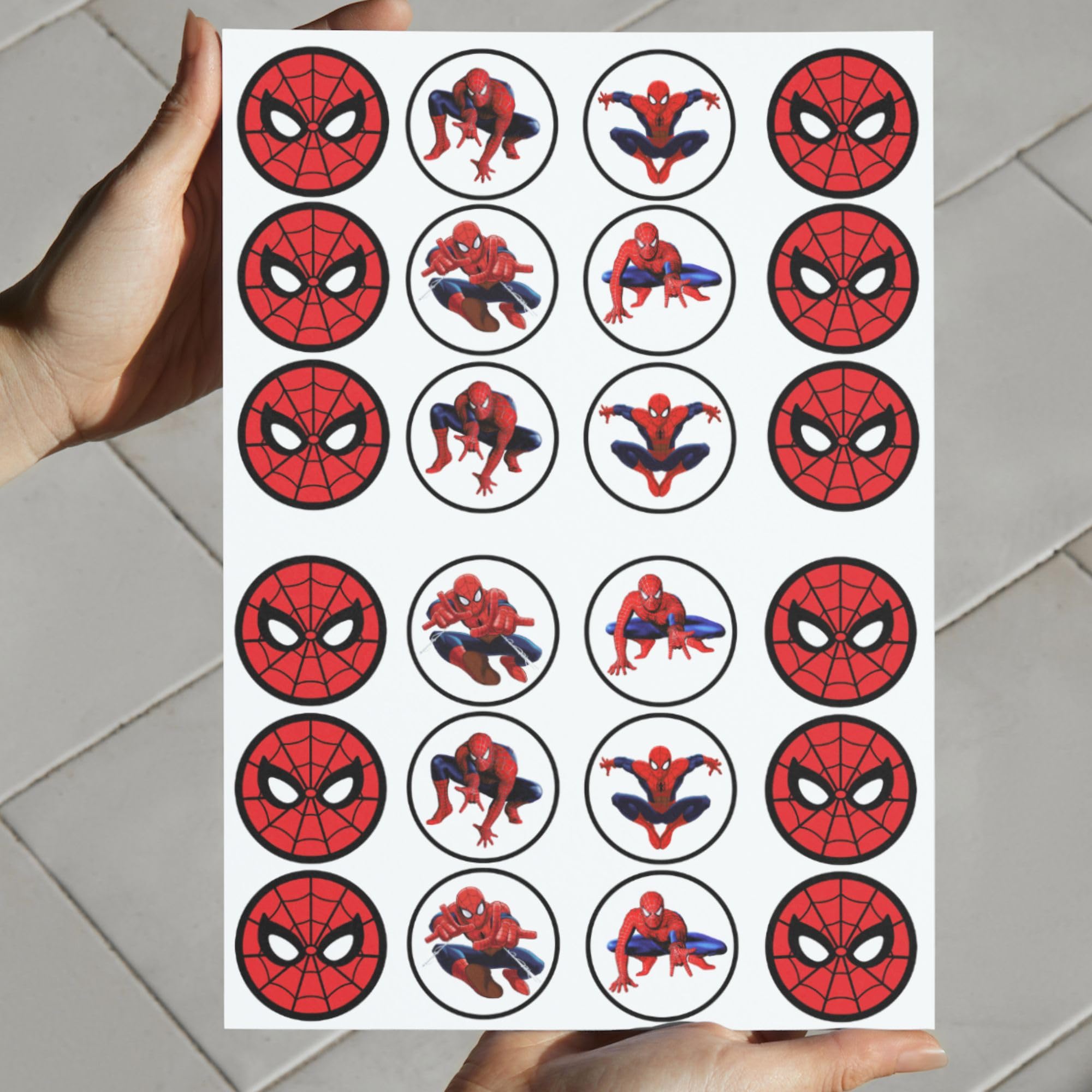 Hampshire Cake Craft 24 Spiderman Theme Edible Wafer Cupcake Toppers Fairy Cake Decoration Uncut : Amazon.co.uk: Grocery hampshire-cake-craft-24-spiderman-theme-edible-wafer-cupcake-toppers-fairy-cake-decoration-uncut-amazon-co-uk-grocery