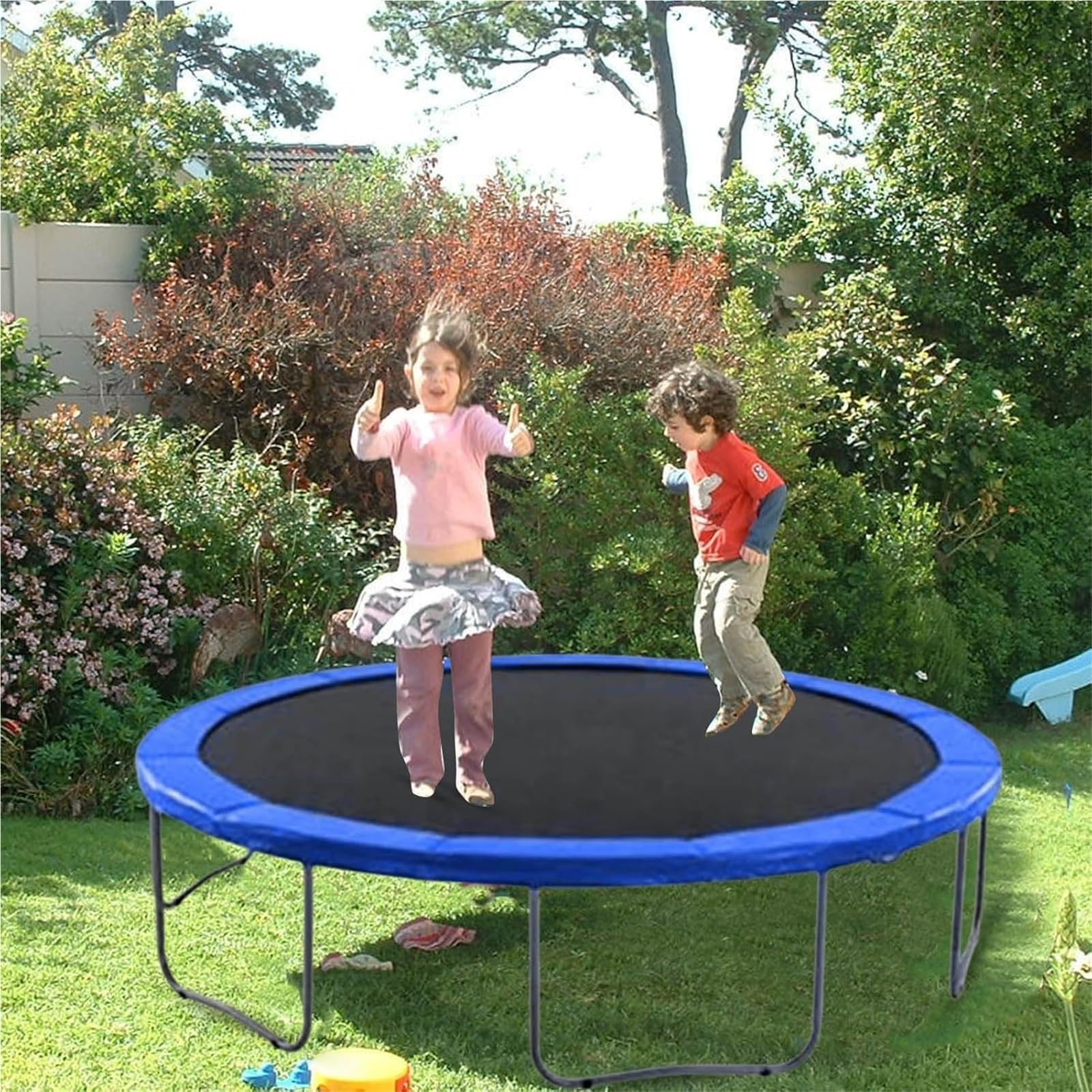 Coussin De Protection Trampoline, Coussin Protection Trampoline 305/244 cm, Résistant Aux Rayons UV, Trampoline Couverture Rembourrage,Protection Bordure,Rembourrage Couverture Ressort