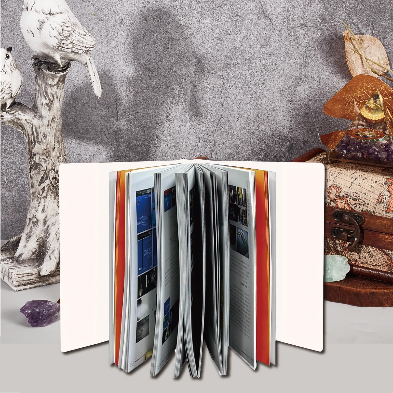 CRASPIRE A5 Book Sleeve Covers for Paperbacks Book Cover 12.4x8.8Inch Fit Adjustable Book Sleeve Cover for A5 Books Softcover Protector for Notebook Label Strap Dreamy Rose Women Coffee - Image 4