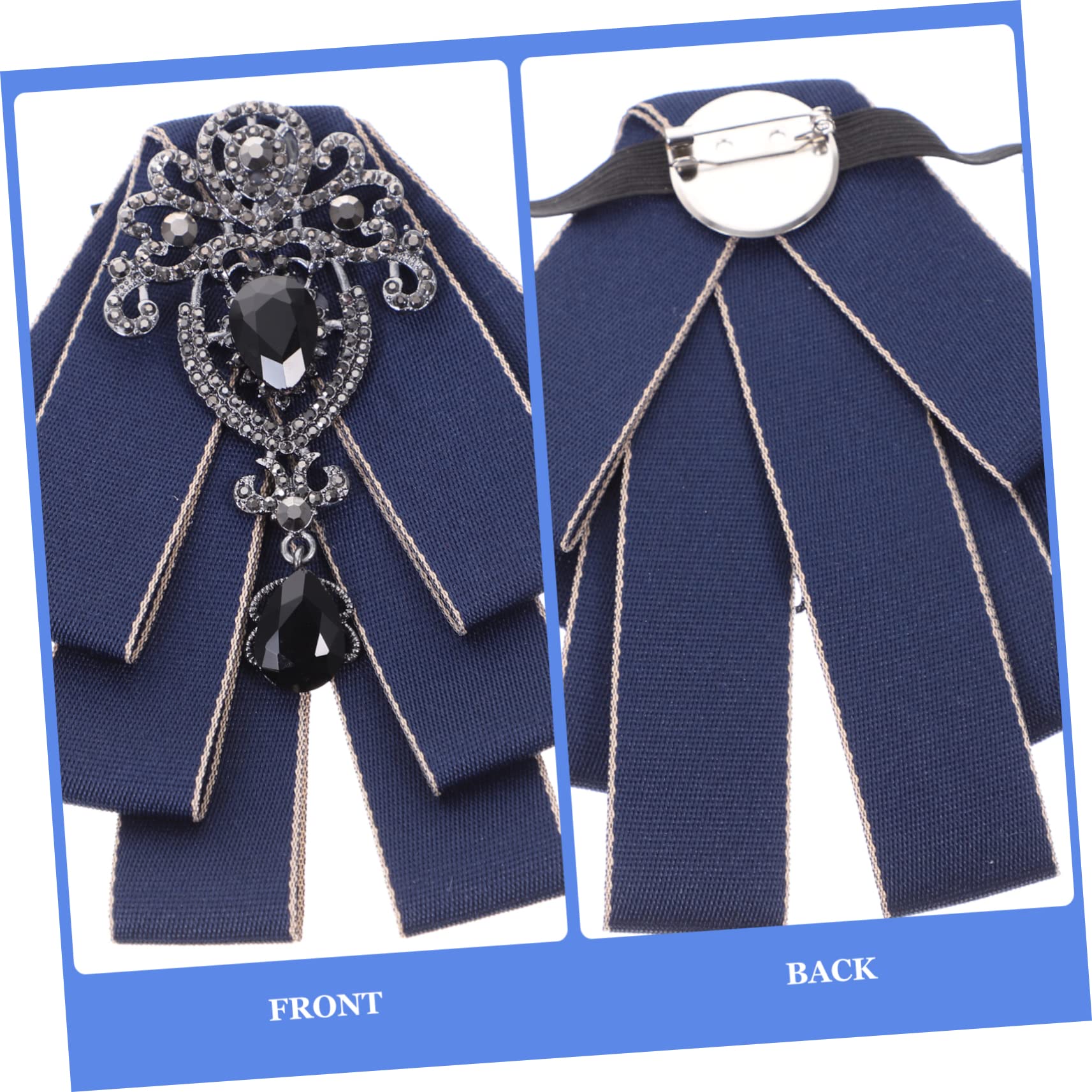 PACKOVE 3 Piezas De Pajarita Para Hombre Dije De Diamantes De Imitación Para Novio