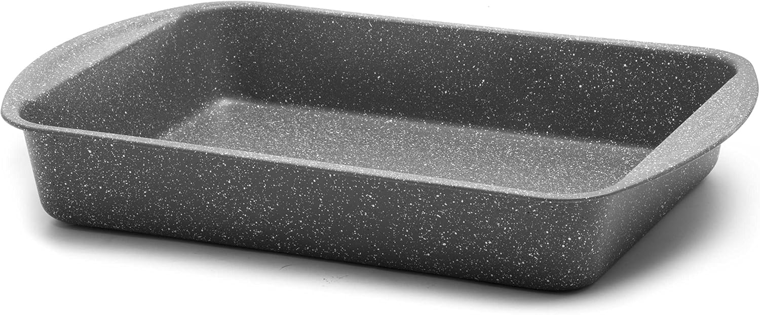 Aeternum Bakeware Petravera Lasagnera, Acciaio, Grigio, 45x30 cm